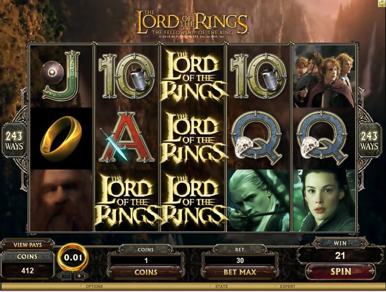 Una slot machine basata sul film 