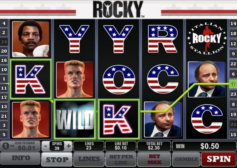 The slot machine Rocky