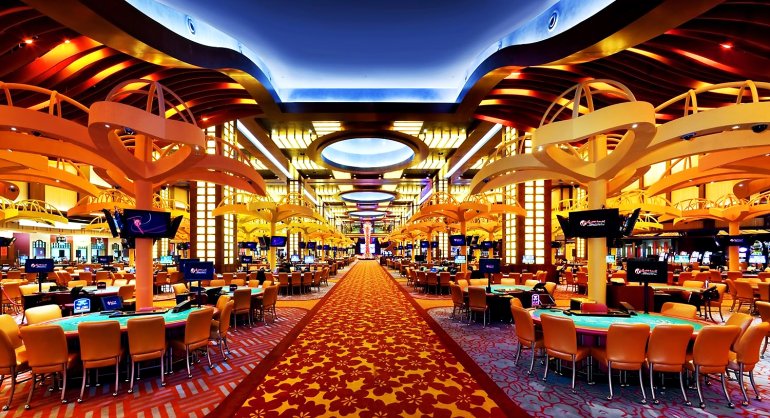 Interno del casinò Resorts World Sentosa