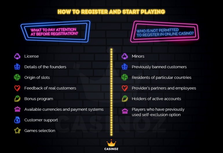 come registrarsi al casinò