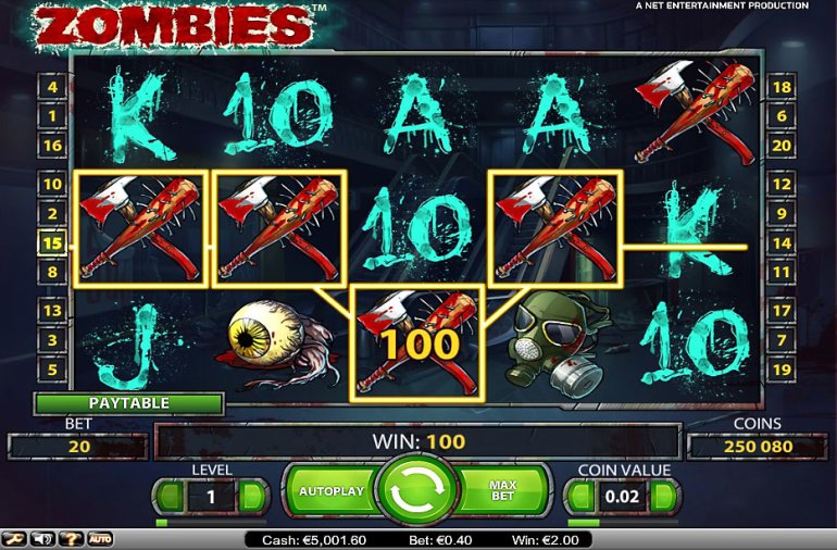 Zombie Video slot