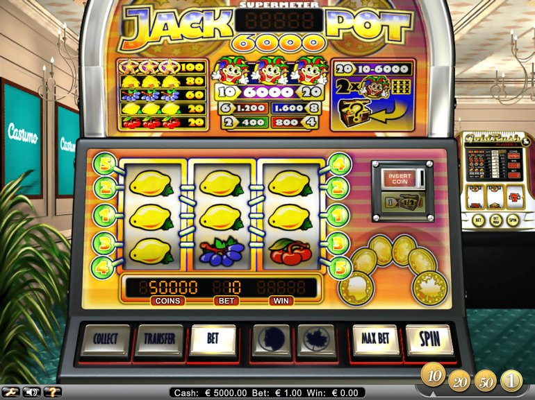 Slot machine Supermetro Jackpot 6000