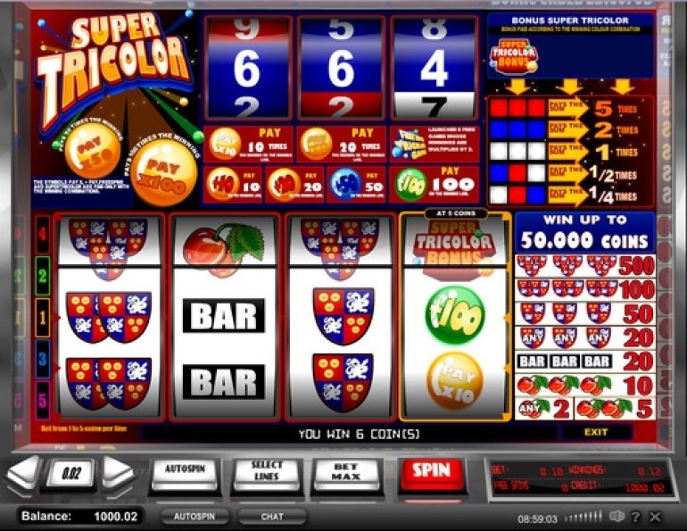 Slot Super Tricolor