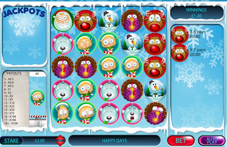 Video slot Christmas Reactors