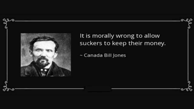 Canada Bill Jones, un leggendario tagliatore di carte