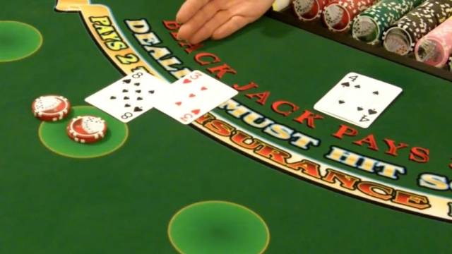 Doppio down nel blackjack