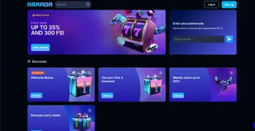 50% up to 150 € on your first deposit at Arkada: Casinò online Arkada