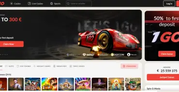 50% Reload Bonus up to $200 at 1GO Casino: Casinò online 1GO