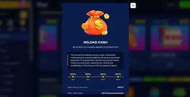 Reload bonus up to € 400 weekly at FUGU: Casinò online Fugu