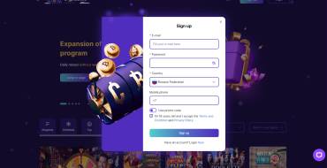 CryptoBoss Casino: Registrazione