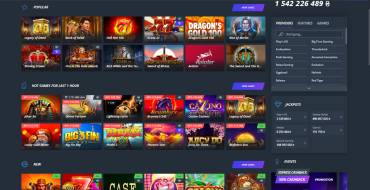 Jet Casino: Giochi