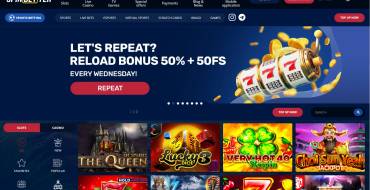 SpinBetter Casino: Sito web
