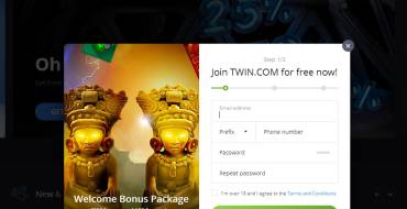 Twin Casino: Registrazione