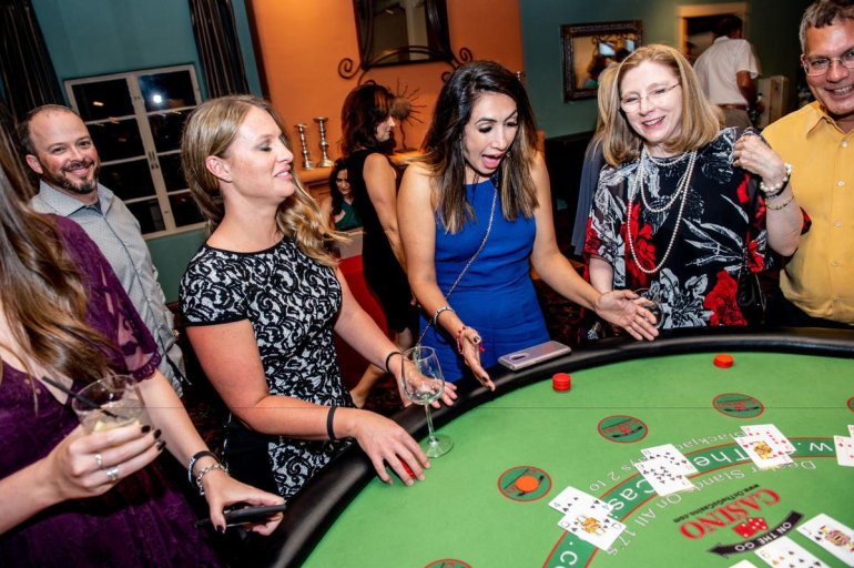 Evento di beneficenza in un casinò