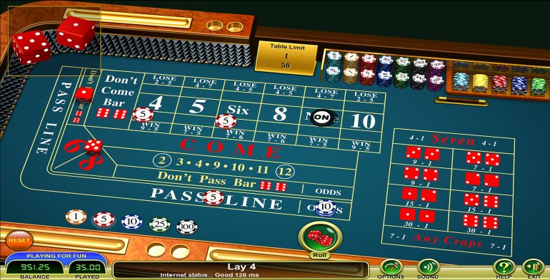 Stiamo iniziando a giocare a dadi in un casinò online