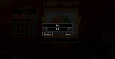 1 Reel Fruits: Scommesse