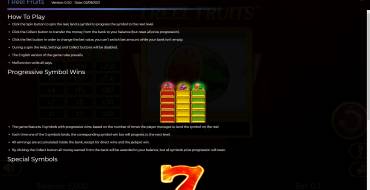 1 Reel Fruits: Caratteristiche