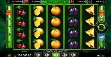 100 Burning Hot: Slot machine