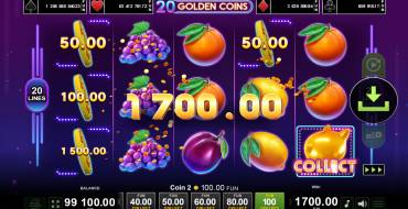 20 Golden Coins: Vincite