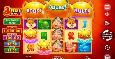 3 Hot Teapots: Slot machine