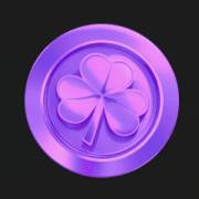 3 Leprechaun Charms: Moneta misteriosa speciale viola