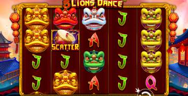 5 Lions Dance: Slot machine