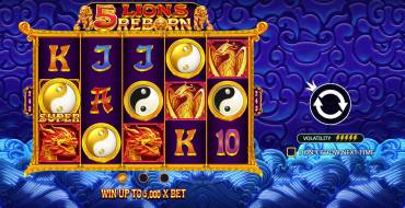 5 Lions Reborn: Caratteristiche uniche