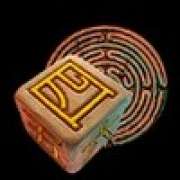 Il cubo sullo sfondo del labirinto simbolo in Minotauros Dice slot