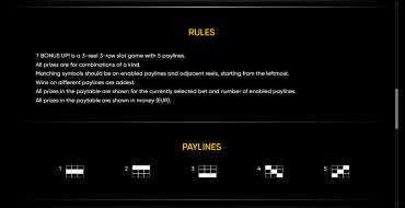 7 Bonus Up: Regole