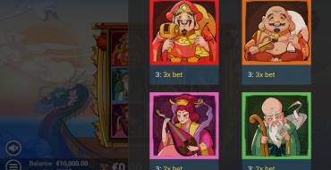 7 Lucky Gods: Tabella dei pagamenti