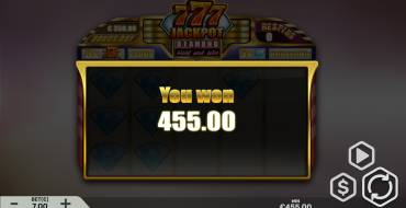 777 Jackpot Diamond Hold and Win: Vincite