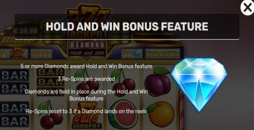 777 Jackpot Diamond Hold and Win: Giochi bonus