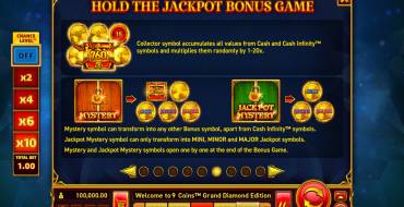 9 Coins Grand Diamond Edition: Giochi bonus
