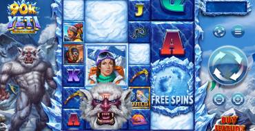 90K Yeti Gigablox: Slot machine