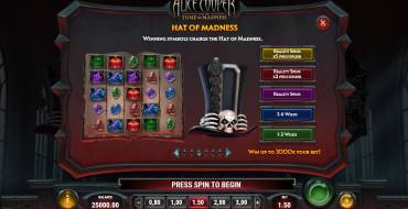 Alice Cooper and the Tome of Madness: Regole