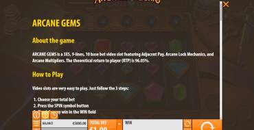 Arcane Gems: Regole