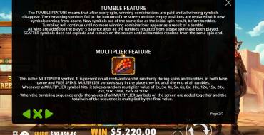 Bandit Megaways: Tabella dei pagamenti