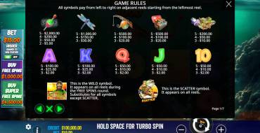 Big Bass Bonanza 1000: Tabella dei pagamenti
