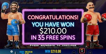 Big Bass Boxing Bonus Round: Vincite