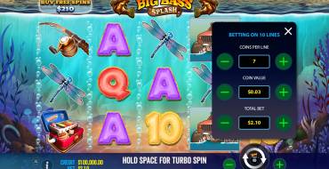 Big Bass Splash: La scommessa