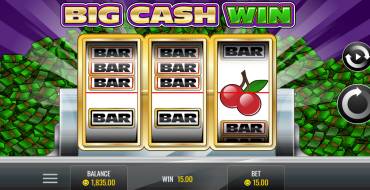 Big Cash Win: Vincite