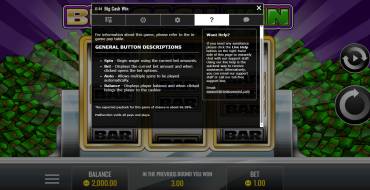 Big Cash Win: Regole