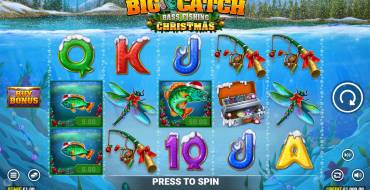 Big Catch Bass Fishing Christmas: Slot machine