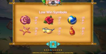 Bikini Island Deluxe: Simboli inferiori