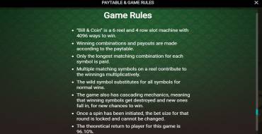 Bill & Coin: Regole