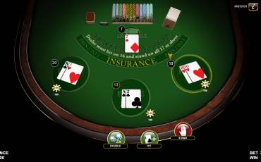 Blackjack 3 Hand in linea