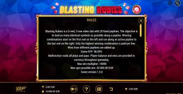 Blasting Rubies: Regole