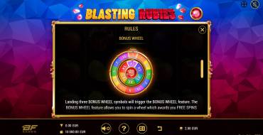 Blasting Rubies: Giochi bonus