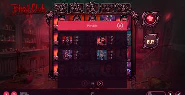Blood Club: Tabella dei pagamenti