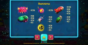 Bomb Runner: Tabella dei pagamenti